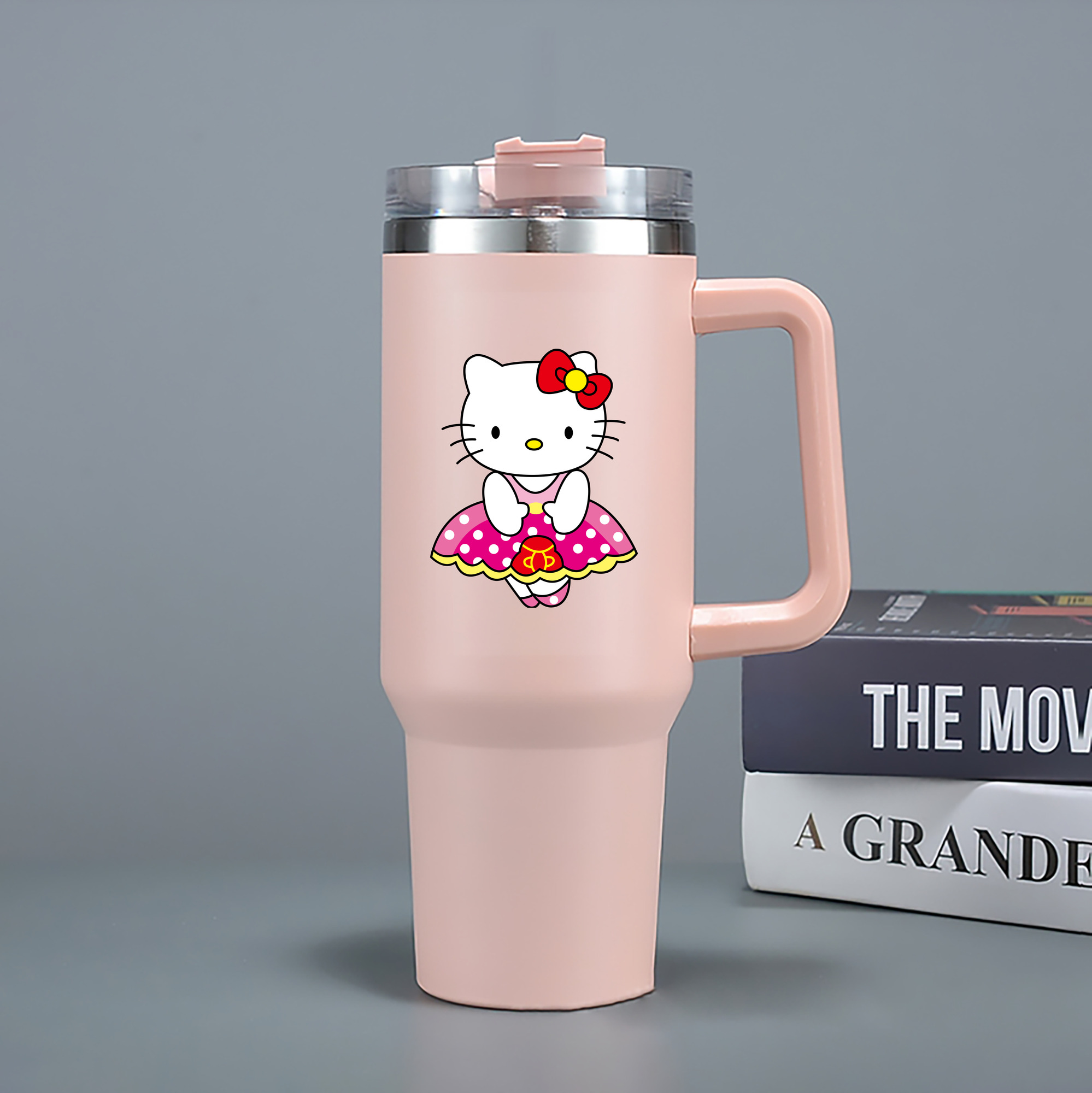 （画像用） Hello Kitty ハローキティ 1200mL車用タンブラー（カラープリント）